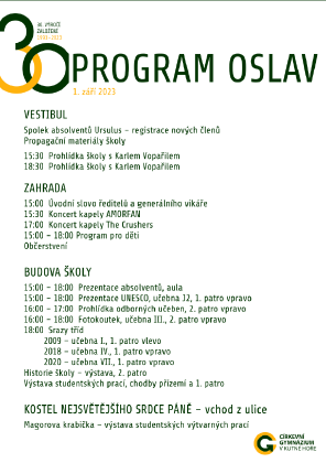 Program oslav